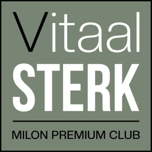 Vitaal Sterk Baarn logo tekst en groene achtergrond